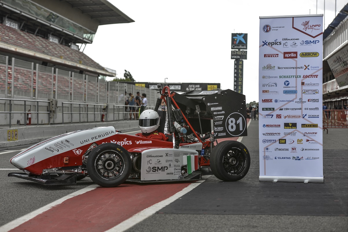 Foto di pilota sulla linea di partenza