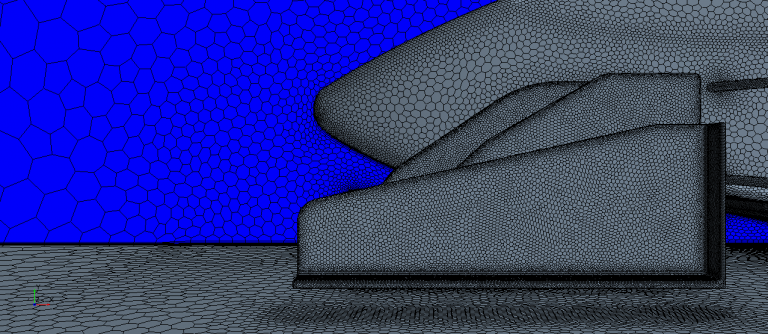 Aerodinamica - CFD Mesh Ala Anteriore